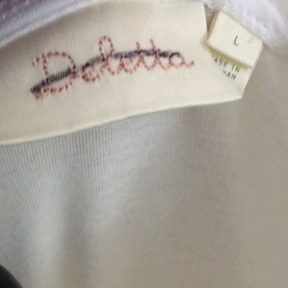 NWOT Deletta Anthropologie Tunic Asymmetrical Sz L - Picture 3 of 8